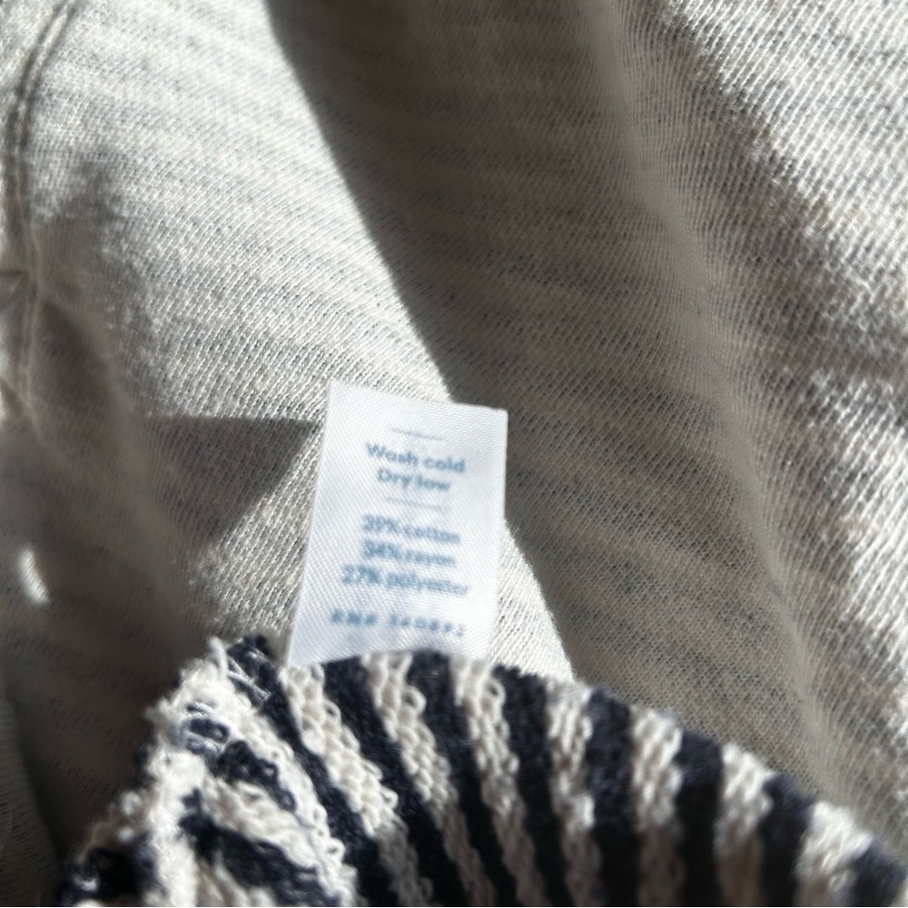 Marine layer hoodie womens SZ small grunge casual comfy blue white coastal relax - Picture 11 of 14